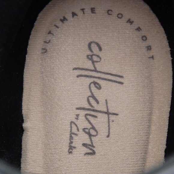 Clark’s Linvale Sea Ultimate Comfort Collection Black Ankle Heeled Boots - Picture 9 of 12